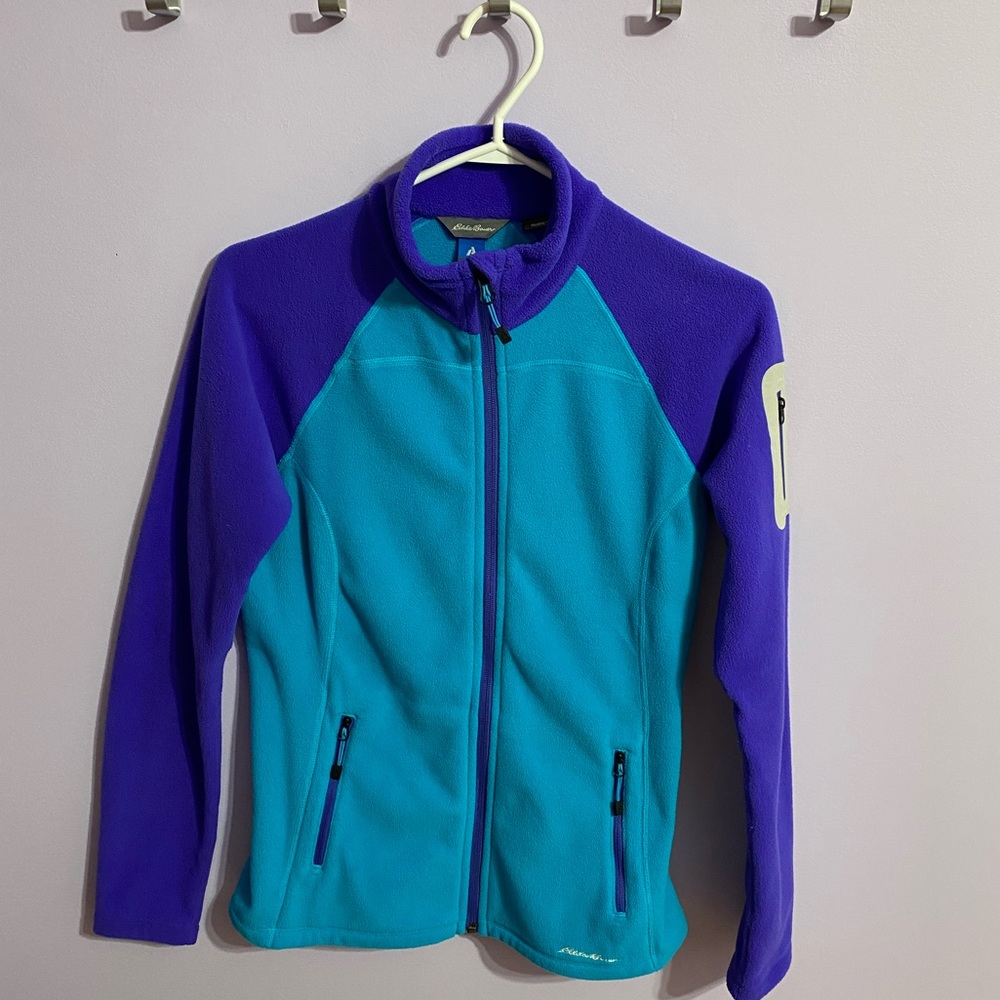 Eddie Bauer Women’s Full Zip First Ascent Fleece Jacket, bi-colour